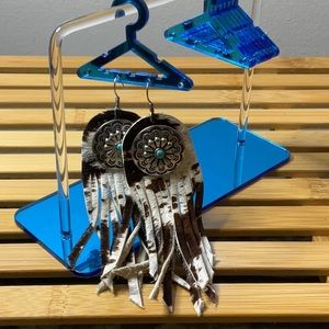 Boho Earrings with Faux Turquoise